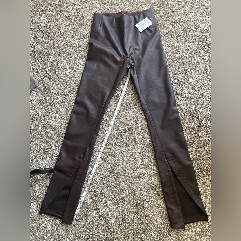 Spanx Faux Leather Leggings in Sz XS NWT